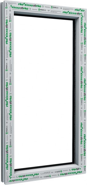 Окно глухое Steko S400 58 500x1000 мм без открывания 