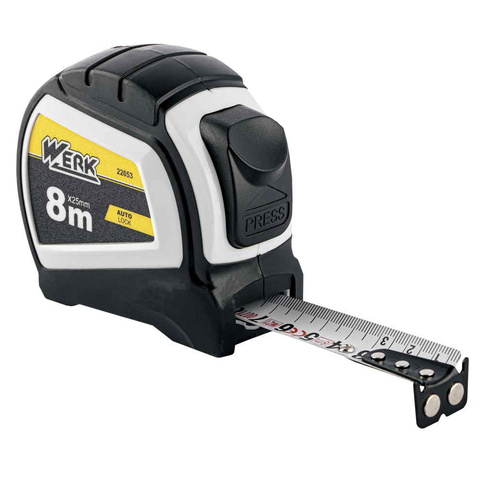 Рулетка Werk 107664 8 м x 25 мм