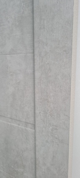Дверное полотно Интерьерные двери Орион искусственный шпон ПГ 800 мм светло-серый бетон 