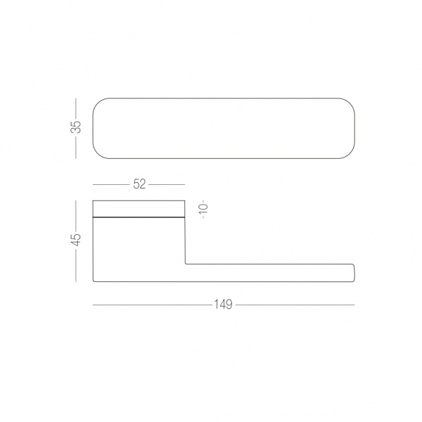 Ручка на розетці Linde A-2017 black чорний