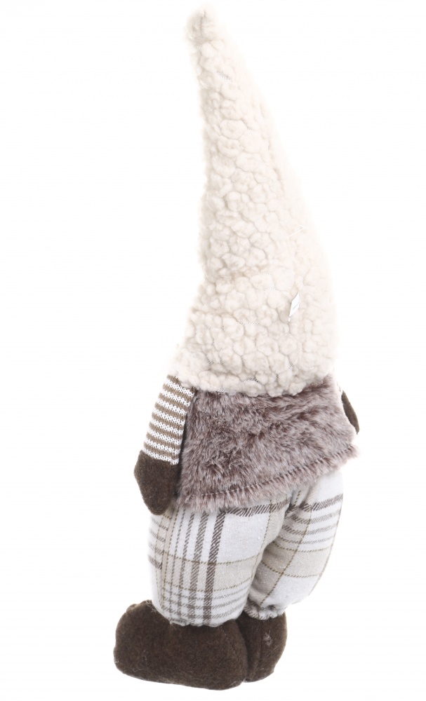 Декорація новорічна Гном пишний 20x59 см коричневий 2 асортимента AG23252AB