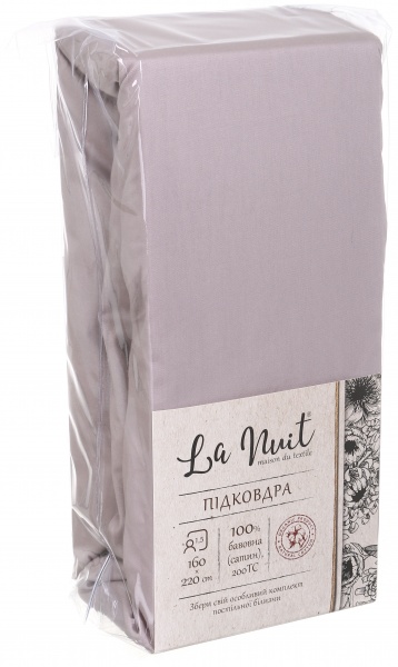 Пододеяльник 1.5 160x220 см тауп La Nuit 