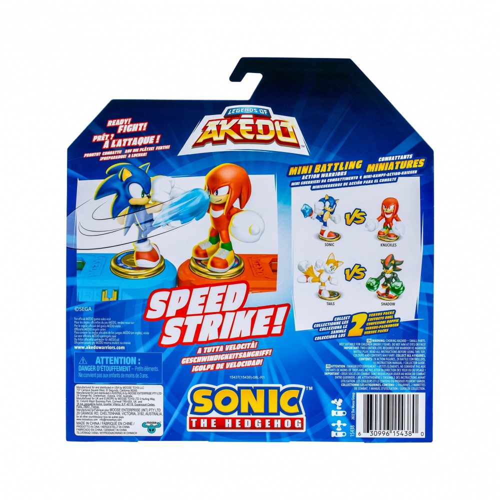 Ігровий набір Akedo Сонік та Єхидна Наклз Sonic 123569