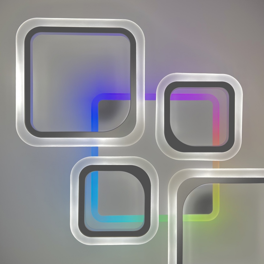 Люстра світлодіодна Luminaria 90 Вт LED-модуль білий OVAL RGB 90W 5S WHITE