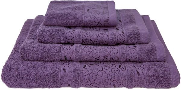 Рушник махровий Sevinch 50x90 см фіолетовий Simi 