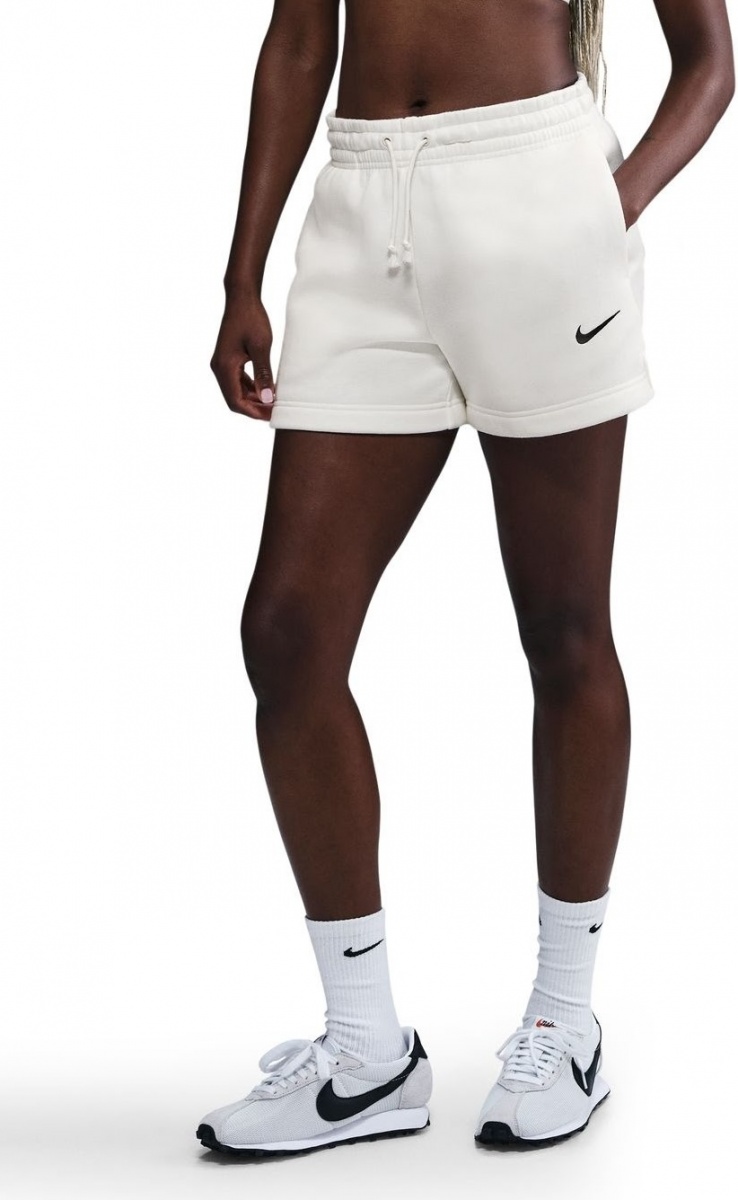 Шорты Nike W NSW PHNX FLC MR STD 4IN SHRT IH2108-133 р. M бежевый — фото 1