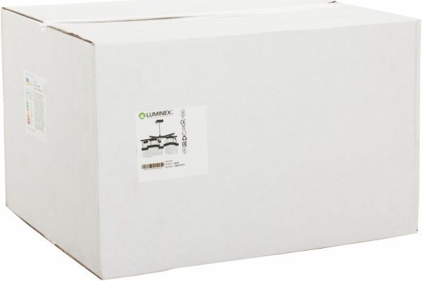 Люстра стельова Luminex Ecos 5xE27 білий/чорний хром 4425 