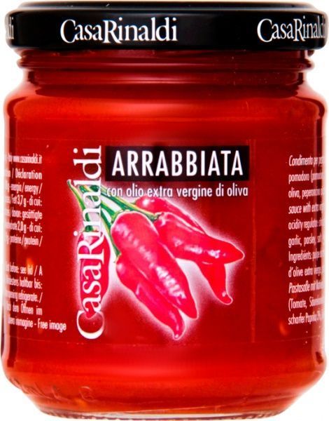 Томатний соус Casa Rinaldi Арраб'ята пікантний 190 г (8006165371209)