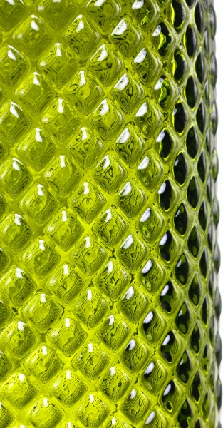 Ваза стеклянная зеленая DIAMANTE San Miguel