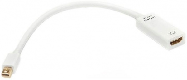 Перехідник PowerPlant HDMI – mini DisplayPort 0,15 м білий (KD00AS1279) 