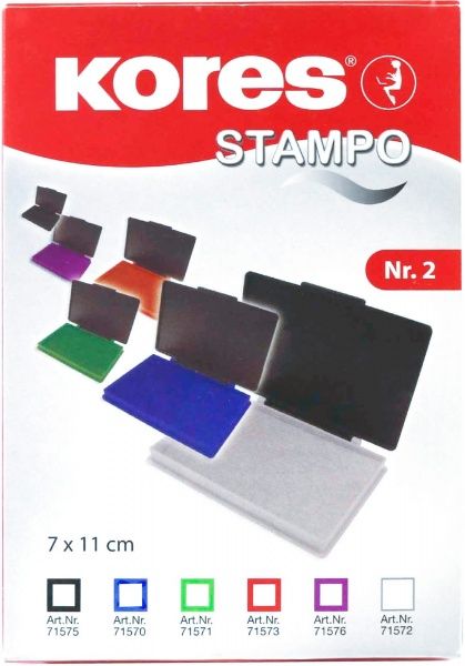 Подушка штемпельная K71570 7*11 см синяя Kores