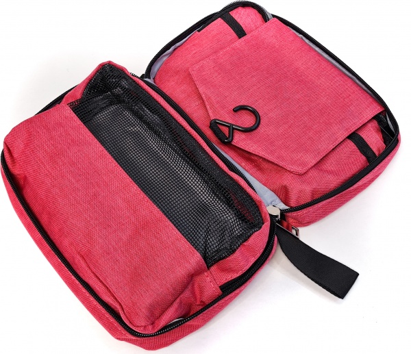 Косметичка-органайзер дорожня 24,5х18,5х10 см рожевий