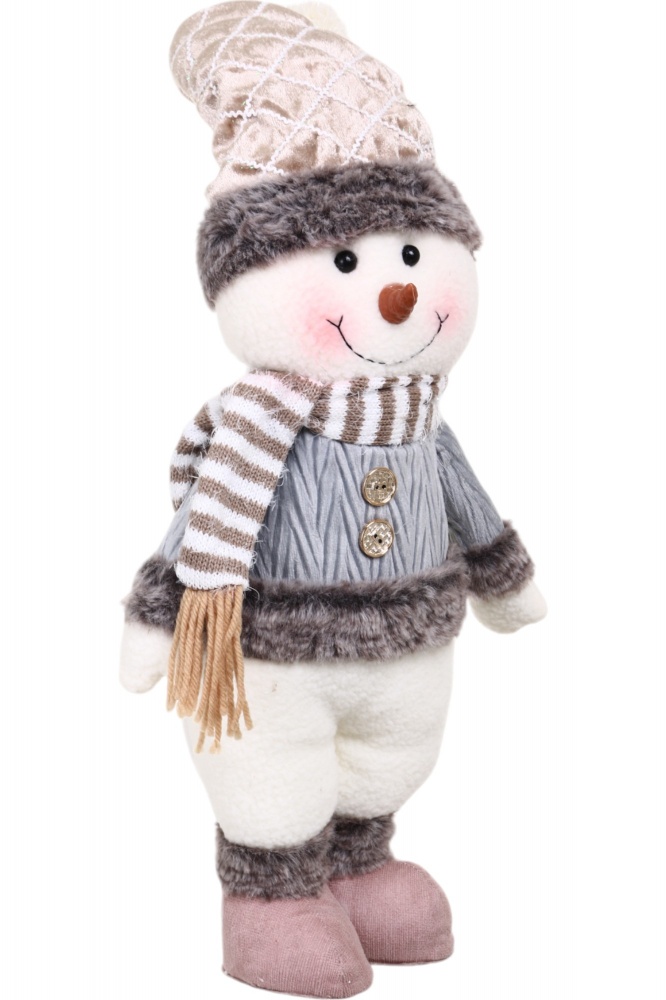 Декорация новогодняя Снеговик пузатик что стоит в ассортименте YH21804 58 см