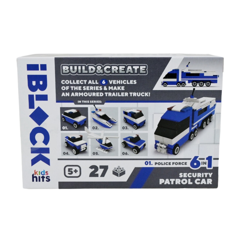 Конструктор Iblock Kids hits JUNIOR Полиция (в ассортименте) KH51/005