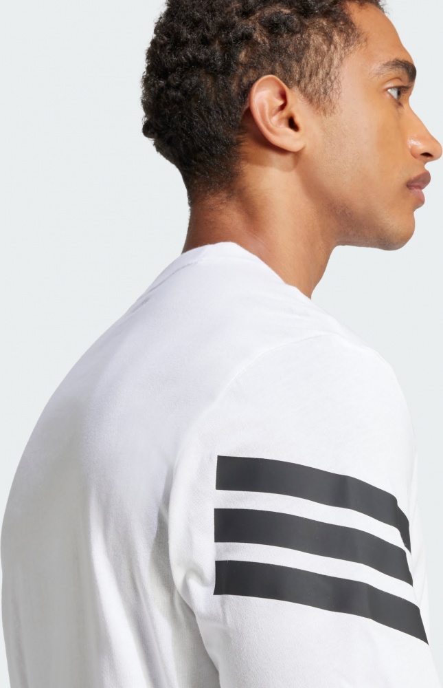 Футболка Adidas M FI 3S REG T WHITE JD4880 р.S белый