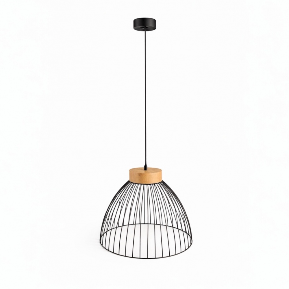 Світильник підвісний LIGHT SET BUK 400 1x12 Вт GX53 чорний/дерево