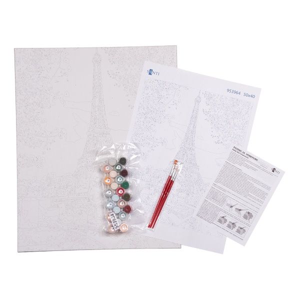 Картина по номерам Пикник в Париже 40x50 см Santi 