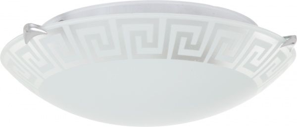 Світильник настінно-стельовий УТ Сяйво НПБ Греція 1x60 Вт E27 білий 2506 