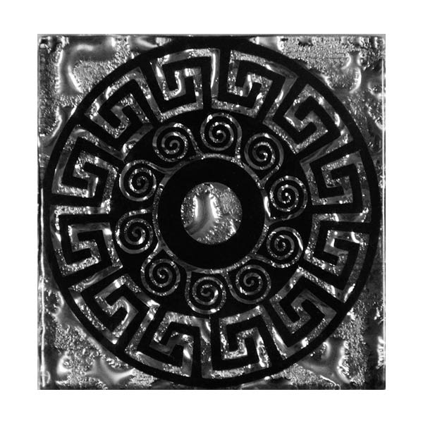 Плитка Grand Kerama Тако Греция платина рифленая 952 6,6x6,6 