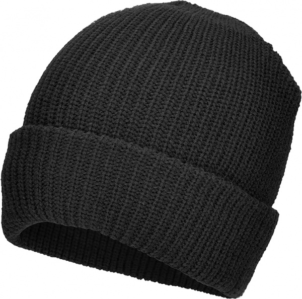 Шапка Sturm Mil-Tec акрилова грубої в'язки Beanie Cap 12132002 р.one size чорний