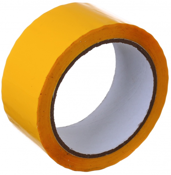 Лента самоклеящаяся желтая 45 мм 66 м 40 мкм