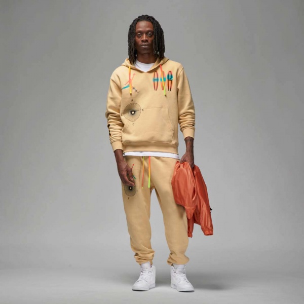 Штани Nike Jordan Flight MVP Men's Statement Graphic Fleece DQ8015-252 р. S бежевий