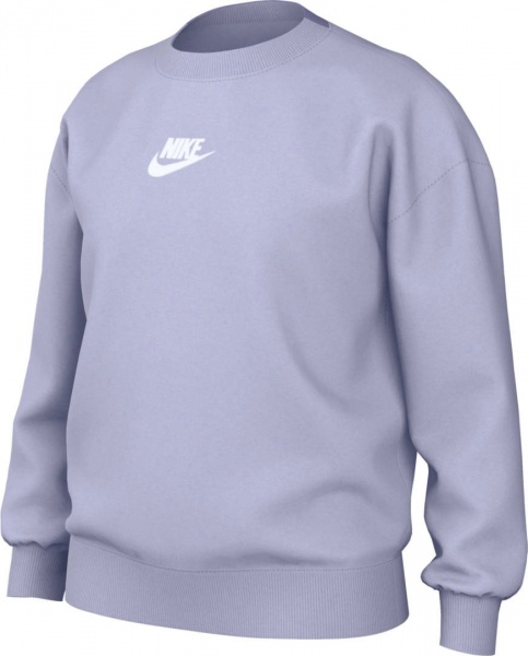 Світшот Nike G NSW CLUB FLC BF CREW LBR DD7473-536 р. XS фіолетовий