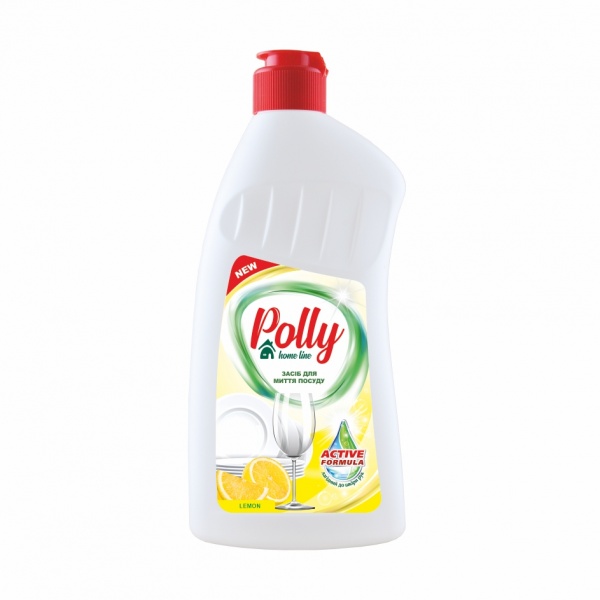 Средство для ручного мытья посуды POLLY Active лимон 0,5л