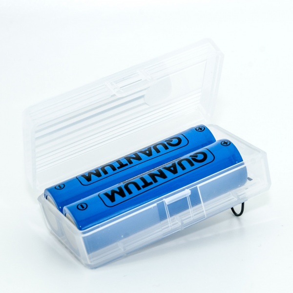 Аккумулятор Quantum с клеммным выступом NCM 18650 2 шт. (NCM18650TT/2000-PB2)