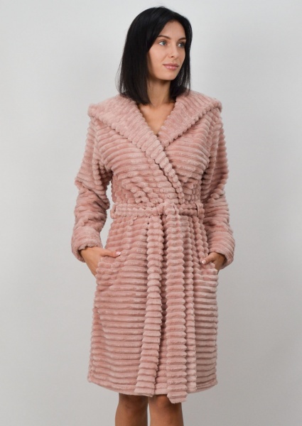 Халат домашний женский Roksana Assorty №1426/90085 р. 44 розовый