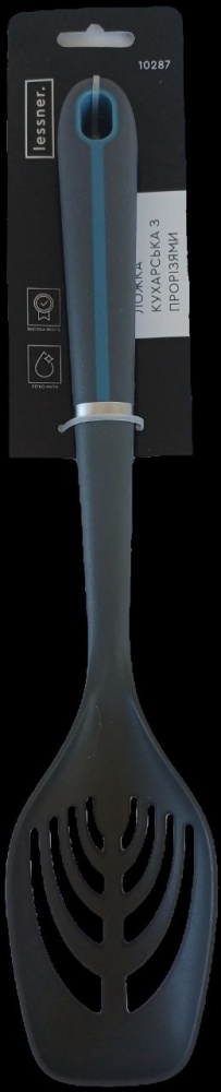 Ложка-шумовка Lessner с прорезями Pale Grey 34,5 см
