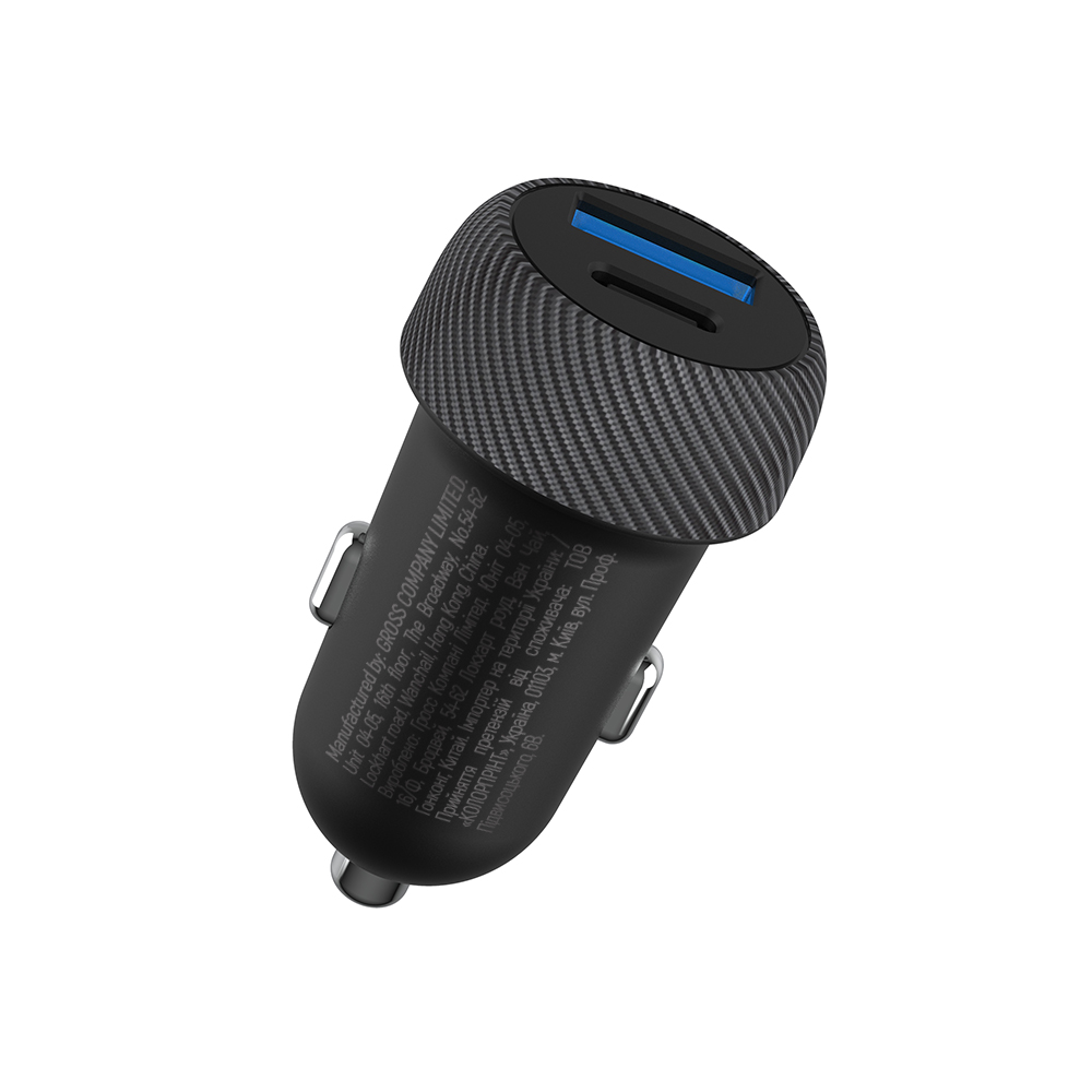 Автомобільний зарядний пристрій ColorWay CW-CHA064PD-BK