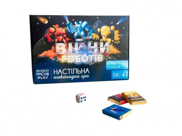 Шоколадний набір Shokopack гра Війни роботів 100 г 