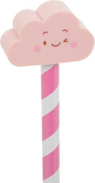 Олівець чорнографітний з гумкою Рожеві мрії в асортименті