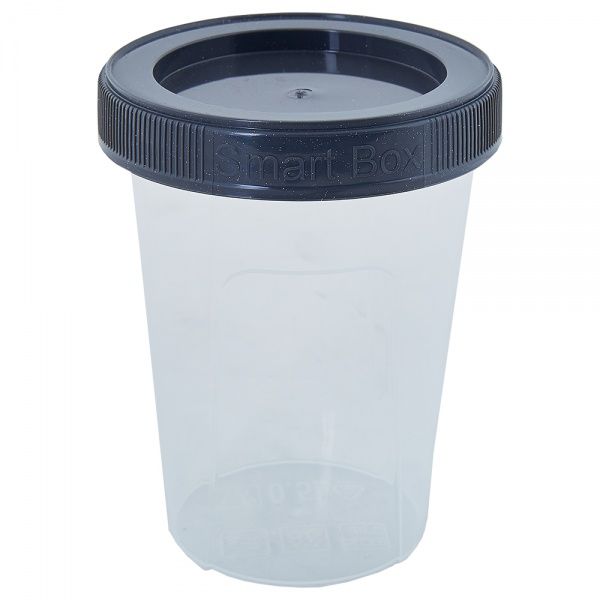 Контейнер с кришкой Алеана «Smart Box» 0,5 л гранит