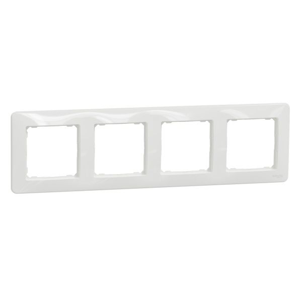 Рамка чотиримісна Schneider Electric Sedna Design універсальна білий SDD311804