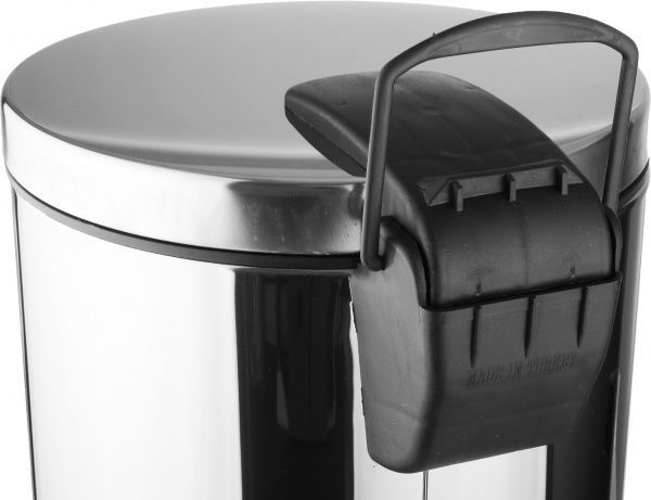 Відро для сміття EforMetal з педаллю 30 л срібний 408