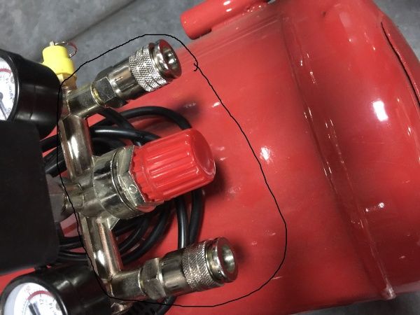 Арматура Vulkan компрессора IBL2070Y с быстросъемными муфтами 137445