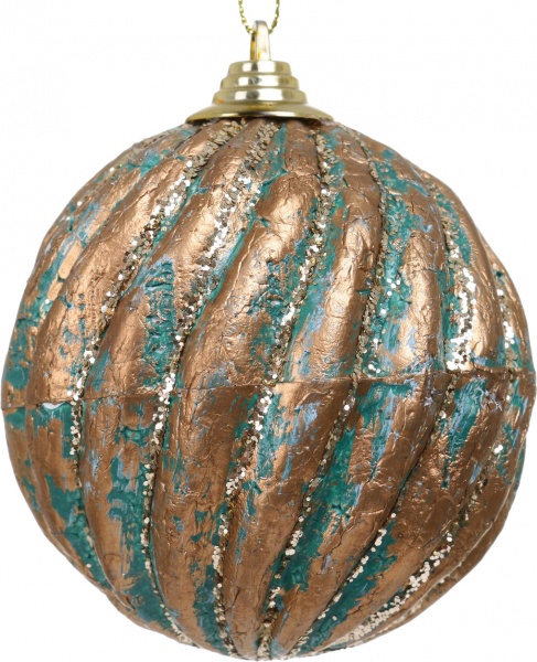 Шар новогодний SD019-41C d 100 мм бирюзовый