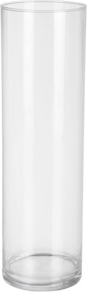 Ваза скляна Прозора 12х40 см Wrzesniak Glassworks