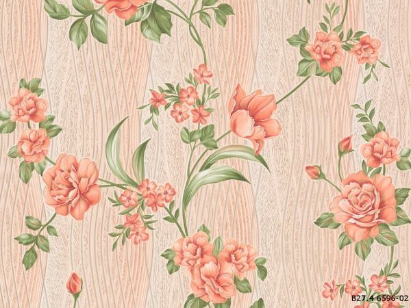 Обои бумажные Славянские обои COLORIT Виктория 6596-02 0,53x10,05 м 