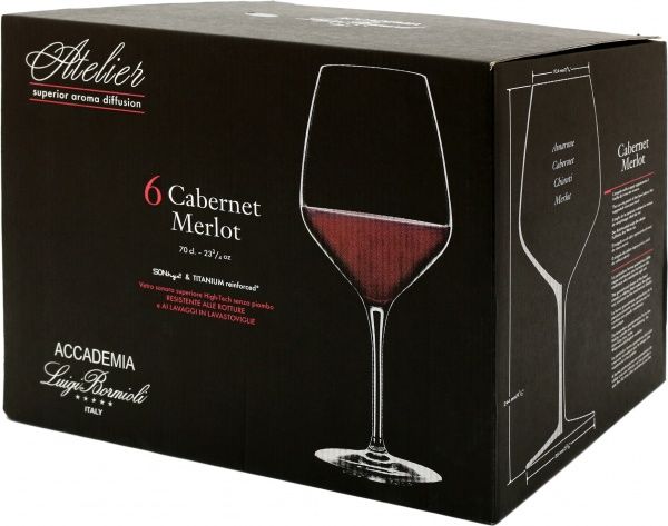 Набір бокалів для вина Atelier 700 мл 6 шт. Luigi Bormioli