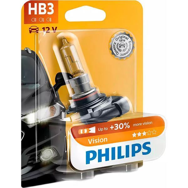 Лампа галогенна Philips Vision (9005PRC1) HB3 P20d 12 В 51 Вт 1 шт