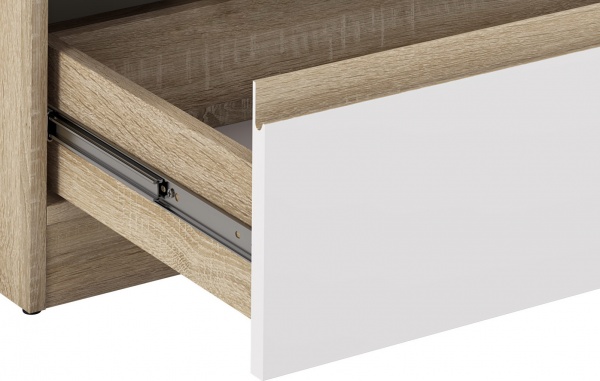 Тумба прикроватная Грейд Эстер 1ш 400x350x540 мм белый / дуб сонома 