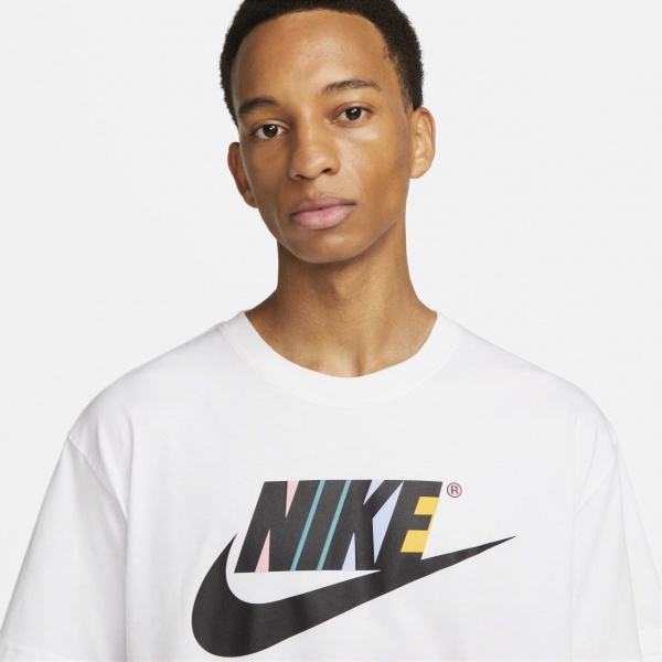 Футболка Nike M NSW TEE M90 NEW DNA HBR FB9778-100 р.S белый