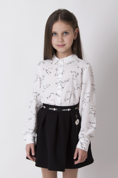 Блуза Mevis р.122 белый 4412 