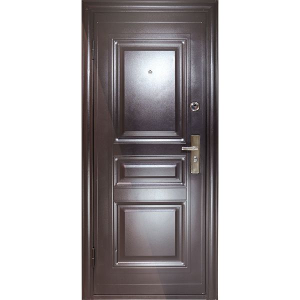 Дверь входная Y1S36C50 2 замка темно-коричневый 2050x960мм левая
