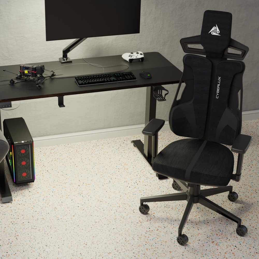 Крісло ігрове Cyberlux V8 Fabric чорний