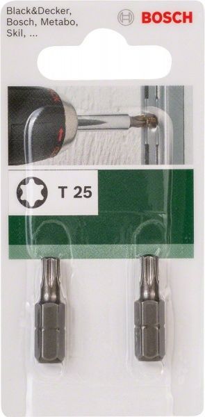 Бита Bosch Torx 25x25 мм 2 шт.