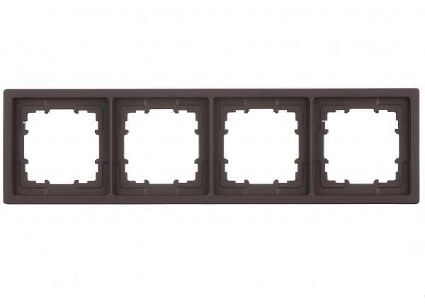Рамка чотиримісна Siemens Style шоколадний 5TG13240CH